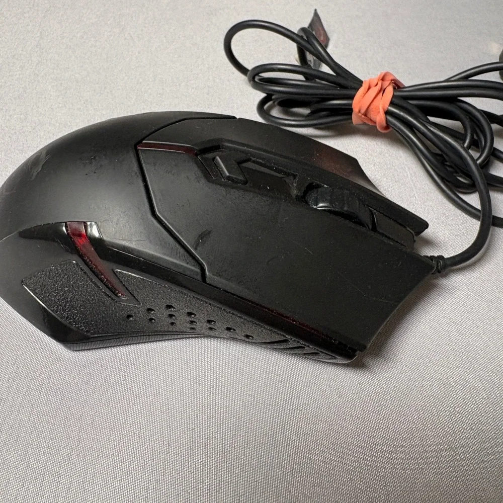 MSI Interceptor DS B1 Wired Optical Gaming Mouse Black Red LED